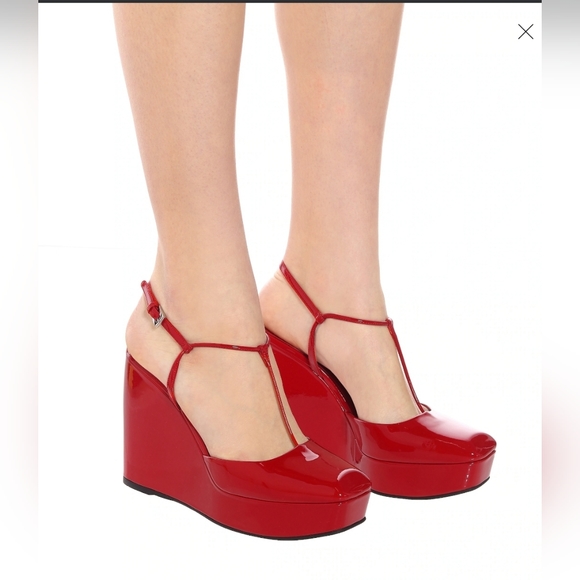 BNIB Prada wedge pump sandals 39.5 - Picture 2 of 4